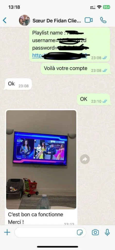 WhatsApp verified subscriber review for TVavo IPTV UK
